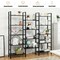 Vintage Triple Wide 5-Tier Bookcase Large Bookshelf Display Storage Shelf